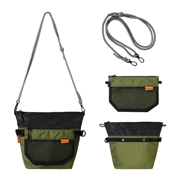 Unisex Casual Crossbody Bag, Outdoor Cycling Bag, Chest Bag, Detachable 2-in-1 Convertible Portable Hiking Shoulder Bag