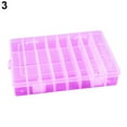 thumbnail image 1 of Detachable 24 Compartment Plastic Storage Box Container Jewelry Tool Case Pink Hard Plastic, 1 of 7