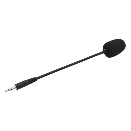 Detachable 3.5mm Microphone,3.5mm Microphone Replacement for PC, Gaming Headset Turtle Beach, Laptop, Computer,Plug External Headset Microphone Mic For Mobile Phone PC Laptop,6.69",Black