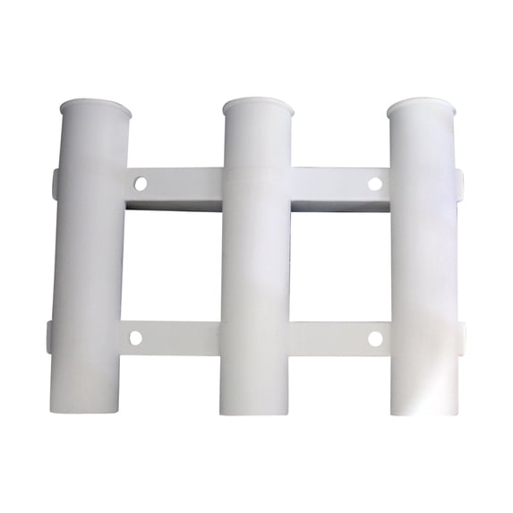 Detachable 3-Tube Fishing Rod Holder Marine Grade Side Mount Organizer for Ocean Kayak Boat and Yacht Vertical Storage Tool for Outdoor Angling Accessories
