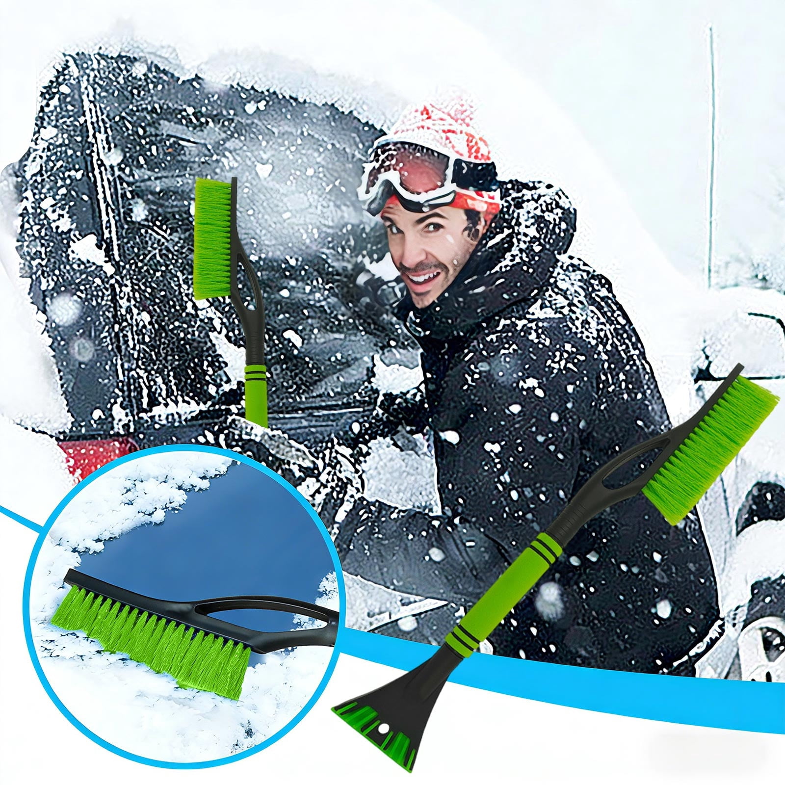 Detachable 3-in-1 Car Snow Brush and Shovel with Ice Scraper ...