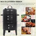 thumbnail image 1 of Detachable 3-in-1 Vertical Charcoal Smoker Portable BBQ Smoker Grill, 1 of 15