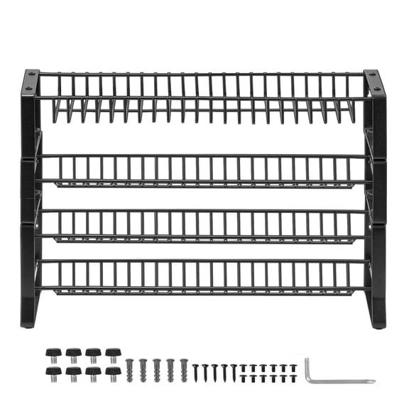 Detachable 4 Tier Stackable Spice Rack Storage Shelf for Kitchen Cabinet Countertop 15.8 x 10.7 Inches