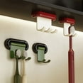 thumbnail image 1 of Detachable Adhesive Wall-Mounted Toothbrush Organizer - Lightweight & Stable Bathroom Storage Solution, 1 of 7