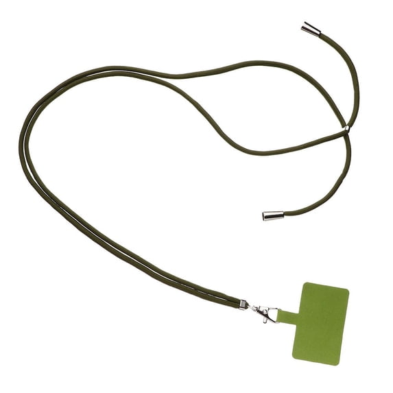 Detachable Adjustable Keychain Chain Phone Safety Tether Case Straps Neck Cord Phone Lanyard Patch Nylon Strap ARMY GREEN