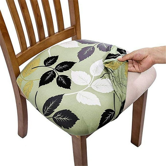 Detachable And Washable Dust-Proof Soft Cushion Chair Cover, Stretch Printed Dining Chair Chair Cover Cushion - 1Pc Chair Cover, Polyester One Size
