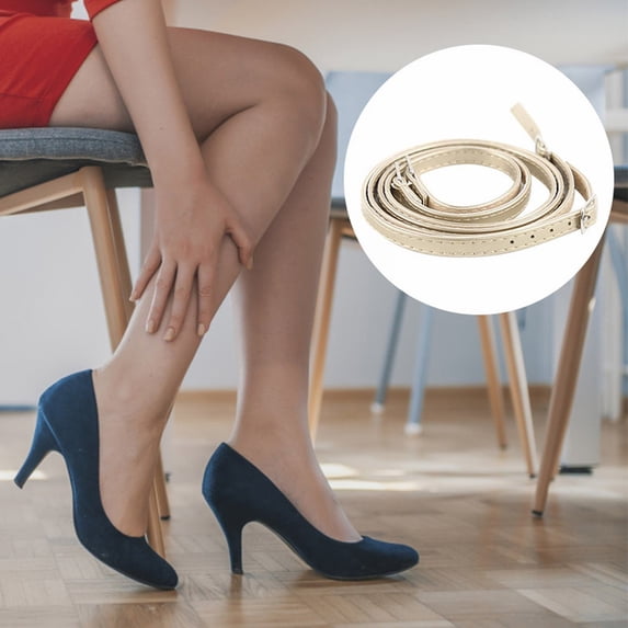 Women's Detachable Ankle Strap Band Leather Tie for High Heel Shoes Prevention Secure Fit
