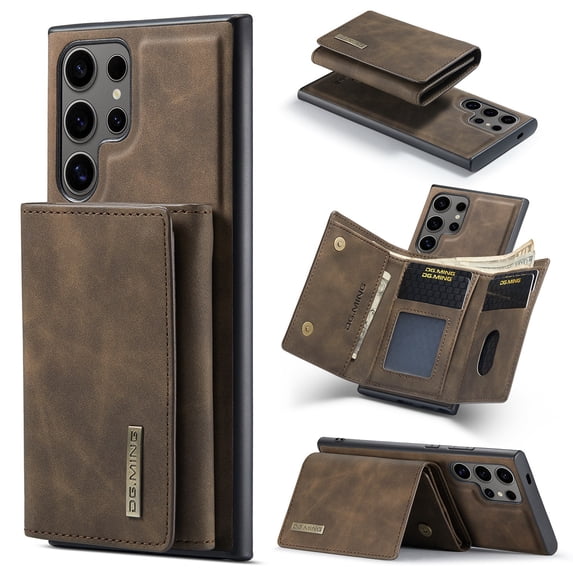 Detachable Back Cover For Samsung Galaxy S21 Ultra S21 S21Plus S21FE Wallet Case with Card Holder Magnetic For Samsung Galaxy S21 Ultra S21 S21Plus Leather Phone Cases