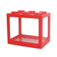 thumbnail image 1 of Detachable Block Betta Aquarium with Exhaust Holes - Square Mini Desktop Fish Tank for Shrimp, Betta, Small Crab Habitats, 1 of 7