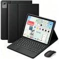 thumbnail image 1 of Detachable Bluetooth Keyboard Case with Round Keys, Multi-Touch Trackpad and 2.4G Wireless Mouse for Lenovo Idea Tab 11" 2025 / Tab M11 11" 2024,Black, 1 of 6