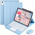 thumbnail image 1 of Detachable Bluetooth Keyboard Case with Multi-Touch Trackpad & 2.4G Wireless Mouse for 2025 Lenovo Idea Tab Plus 12.1" / Tab K12, Round Keys,Blue, 1 of 8