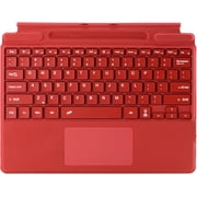 Detachable Bluetooth Type Cover for Microsoft Surface Pro Copilot+ 11th Edition, Pro 11/10/9/8, Pro X 13 inch, Touchpad, Pen Holder, Red