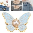 thumbnail image 1 of Detachable Butterfly Clips, Detachable Butterfly Clips, Pant Waist Tightener Butterfly for Loose Jeans Jackets Coats Shirts Overalls （1Pcs）, 1 of 5