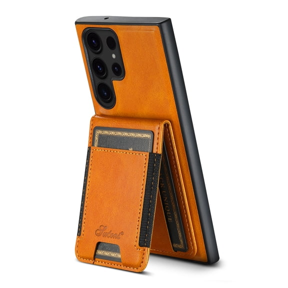 Detachable Cards Holder Case for Samsung Galaxy Note 20 Ultra, RFID Blocking PU Leather Wallet Support Wireless Charging Shockproof Magnetic Back Cover for Samsung Galaxy Note 20 Ultra, Khaki