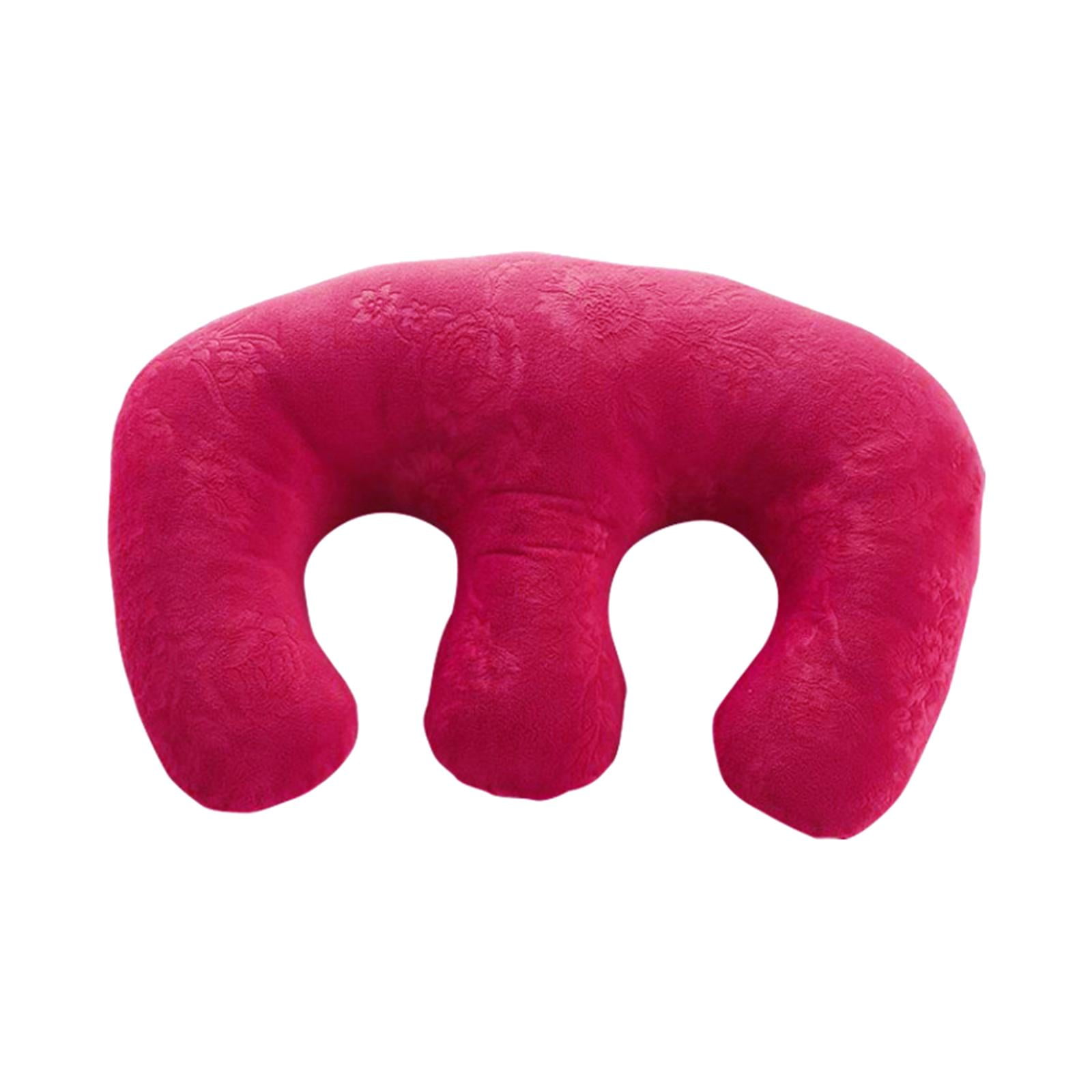 Detachable Chest Pillow Pillow for SPA Beauty Salon Home - Rose Red