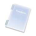 thumbnail image 1 of Detachable Coil Notebook, Gradient Transparent Cover with Rearrangeable Pages for Notes and Journaling, Blue, 1 of 6