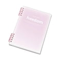 thumbnail image 1 of Detachable Coil Notebook, Gradient Transparent Cover with Rearrangeable Pages for Notes and Journaling, Pink, 1 of 6