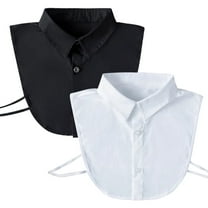 Detachable Collar Blouse for Women, Faux Half Shirt with Fake Collar for sweaters uniforms