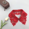 thumbnail image 1 of Detachable Collar, Multicolor Lace Flower Collar, Water Soluble Embroidery Collar, Elegant Fake Collar for Women, Dresses, Vintage Style, Delicate Detail, Gift for Her Baberdicy, Ideal for Women, 1 of 5