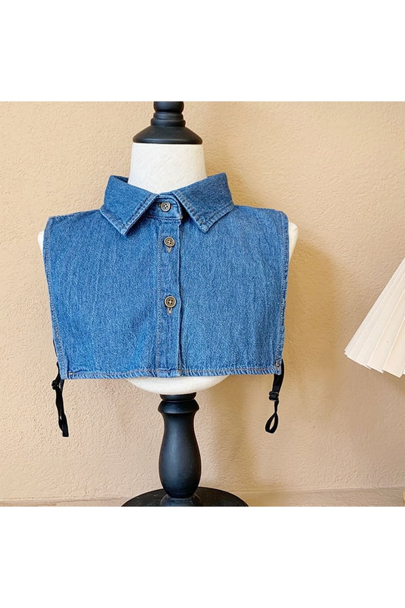 Detachable Collars for Women,False Collar for Women,Womens Dickie Collar,Dickey Collar for Women,Shirt Collar,Cowboy Faux Collar Versatile Pointed Lapel Sweater Shirt Collar Faux Collar