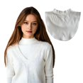 thumbnail image 1 of Detachable Dickey Collar Blouse for Women Fake Half Shirts Faux False Collars Set Half Mock Turtleneck collars, 1 of 8