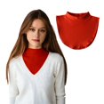 thumbnail image 1 of Detachable Dickey Collar Blouse for Women Fake Half Shirts Faux False Collars Set Half Mock Turtleneck collars, 1 of 8