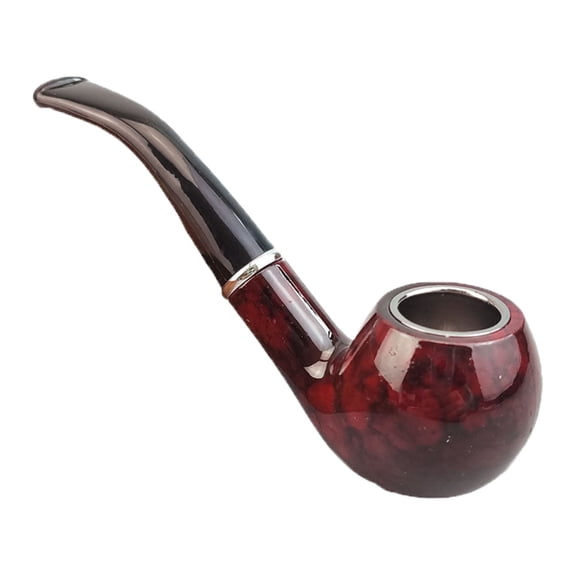 Detachable Dry Pipe Filter Holder Handheld Portable Smoker Tool Imitation Wood Grain For Daily Outdoor Gift Use