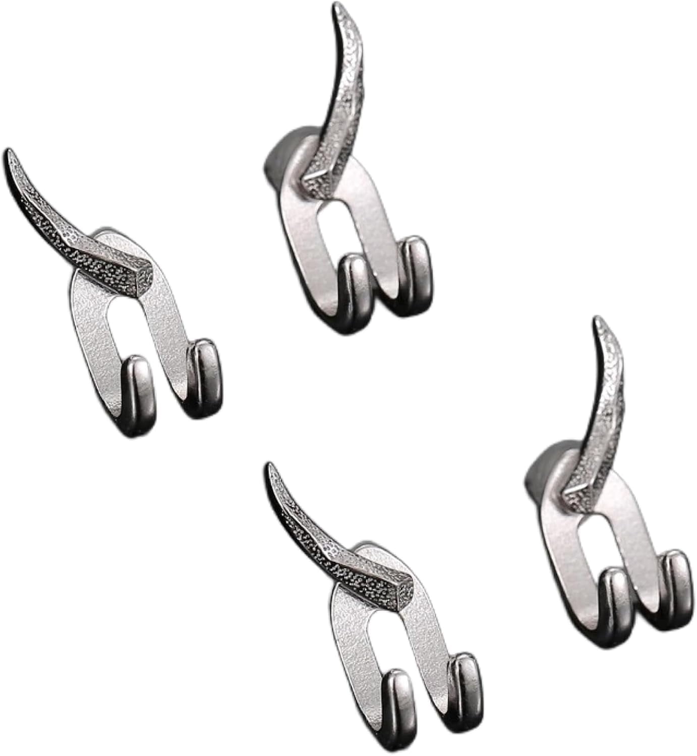 Detachable Dual Stud Earrings For Men, Punk Earring Studs For Women Man Jewelry Gift, Viking Gifts Earring For Men Hook Prong Earringsu2026[Z1]
