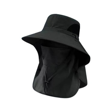Detachable Eaves Cap Wide Brim Face and Neck Protection Hat Sun L9P6
