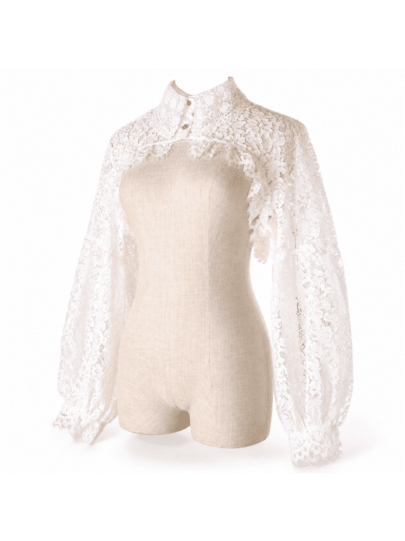 Detachable False Collar, Dickey Blouse and Half Shirt Collar for Layering Under Clothing