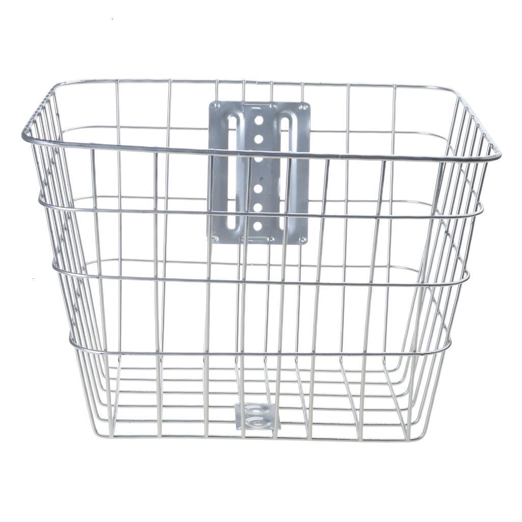 Detachable Front Bike Basket Electric Bikes Storage Basket Cycling Bike Wire Basket for Bike Road Bikes Travel