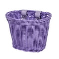 thumbnail image 1 of Detachable Hand Woven Bicycle Basket for Front Handlebar, Woven Storage Container for Flowers and Small Items, Portable Bike Accessory for Shopping and Outdoor Rides, 1 of 6