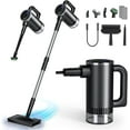 thumbnail image 1 of Detachable Handheld Steam Cleaner with 380mL Tank 260 ℉   Multi-Purpose Floor Steamer for Hardwood Tile Grout Windows Bath Kitchen 3-Level Steam Control, 1 of 8