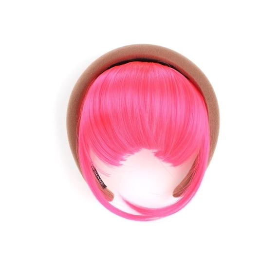 Detachable Headband Synthetic Fake Bangs Hair , Synthetic Wigs Headband Bangs