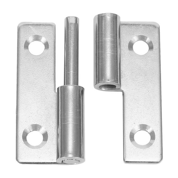 Detachable Hinge Slip Joint Flag Lift Off Door Hinge 304 Stainless Steel Heavy Duty Swing Hinge for Cabinets Wardrobes Doors Easy Installation Removal Wear-Resistant Dust-Proof 40x30x1.5mm Silver