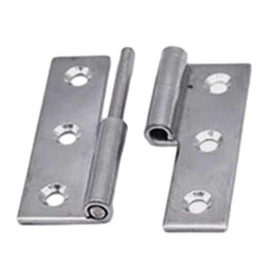 Detachable Hinge Slip Joint Flag Lift Off Door Hinge Stainless Steel 304 Removable Cabinet Hinge Heavy Duty for Wardrobe Furniture Hardware 2/2.5/3/4 Inches Silver