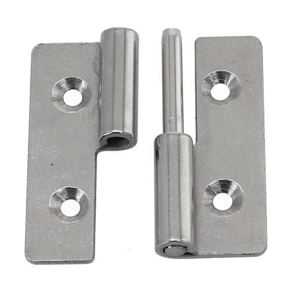 Detachable Hinge Slip Joint Lift Off Detachable Door Stainless Steel Door Connector Left Right Removable Flat Hinge Hardware