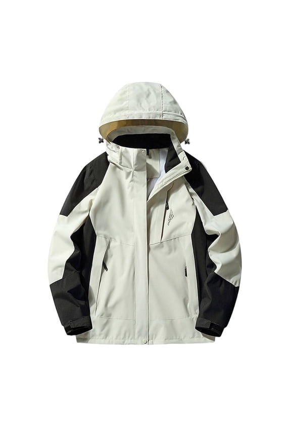 Detachable Hood Women's Rain Jacket Multi-Purpose Hiking Windcoat With Adjustable Cuffs For Commuting