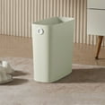 thumbnail image 1 of Detachable Household Trash Can with Pressure Ring Plastic Garbage Bin for Kitchen Bathroom 27x13x28cm Green Gray White, 1 of 6