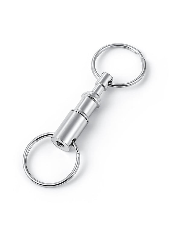 Detachable Key Chains Pull Apart Quick Release Keyrings Removable Double Split Rings