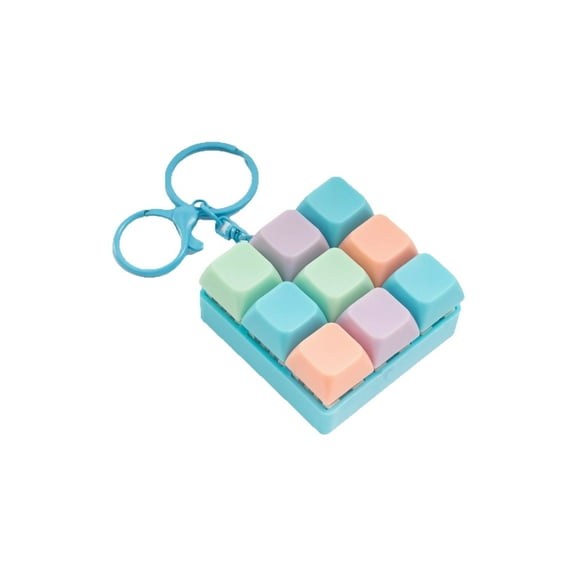 Detachable Keyboard Clicker Keyring 9 Removable Buttons Quiet Toy for Adults, (119)