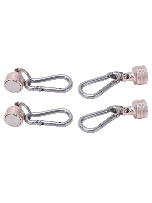 Detachable Keychain Quick Release Keychain MagConnect 2KG Release Detachable Pull Apart Keychain Secure Key Attachment To Bag Easy Access To Keys Silver Pink