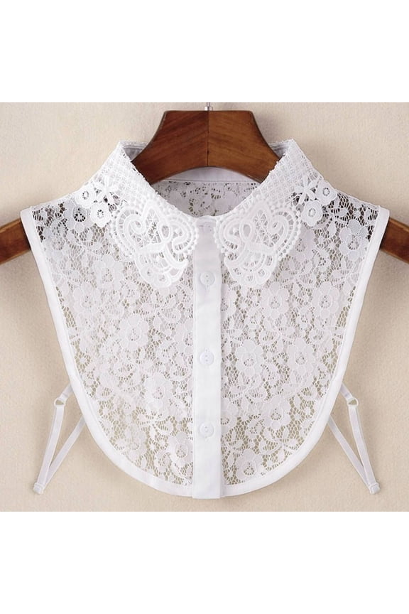 Detachable Lace Collar Elegant Blouse Neck Accessory for Layering and Styling Across Seasons