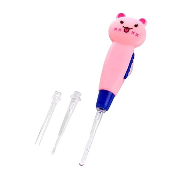 Detachable Light-Up Ear Pick, Pink Cat, 1 Setabs Adult Use Replaceable Head Lighting Earplugs Earwax Cleaning Kit, Easter Mother'S Day Gift Makeup Organizers
