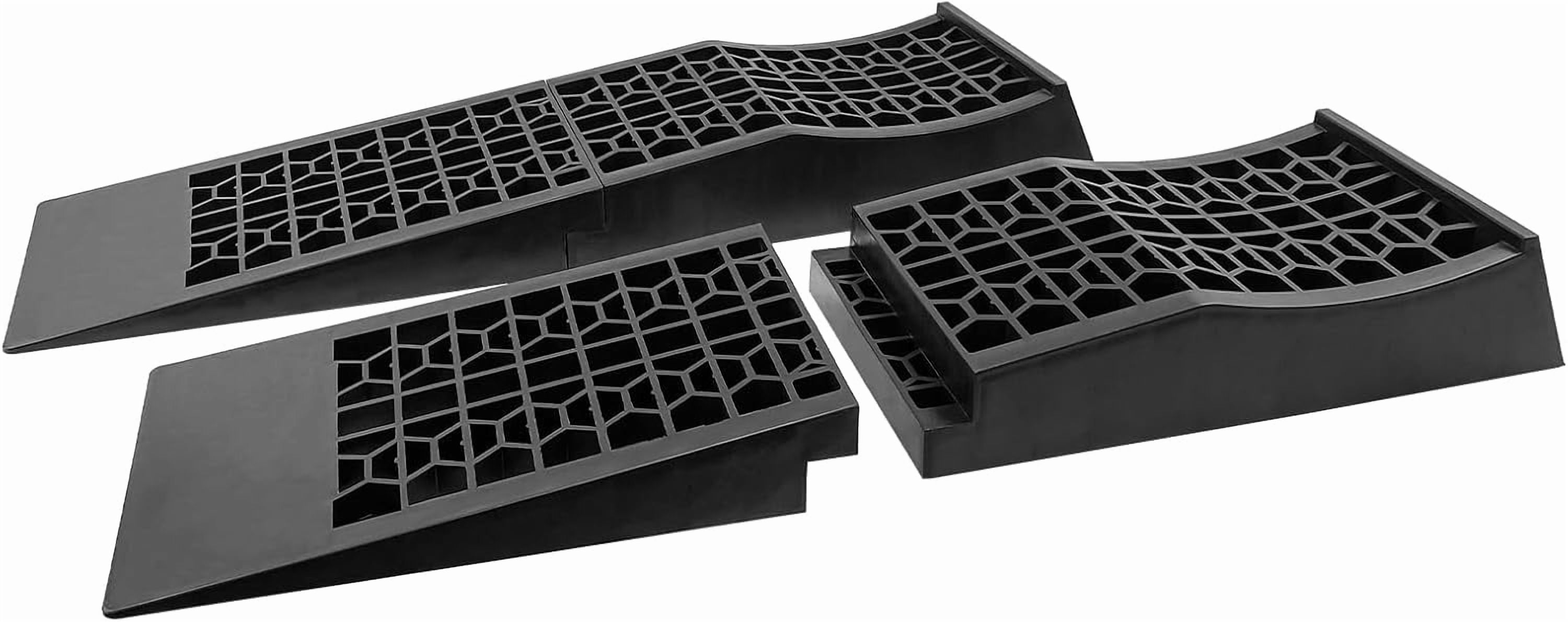Detachable Low Profile Car Ramps for High Lift and Jack Support, Heavy ...