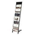 thumbnail image 1 of Detachable Magazine Display Racks Floor Standing 6 Layers Brochure Stand Literature Holder with 4 Wheels, Office, 1 of 6
