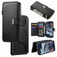 thumbnail image 1 of Detachable Magnetic Case Wallet For Samsung S23 FE Compatible with MagSafe Wireless Charging Phone Cover Multi Card Slots Cash Coin Zipper Pocket RFID Blocking For Samsung Galaxy S23 FE, Black, 1 of 9