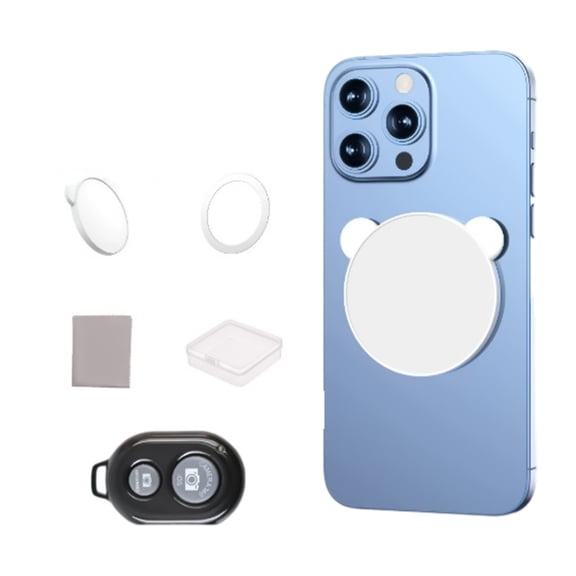 Detachable Magnetic Selfie Mirror Remote Operated Small Travel Designs Mirror For Rear Camera Reflection Surfaces