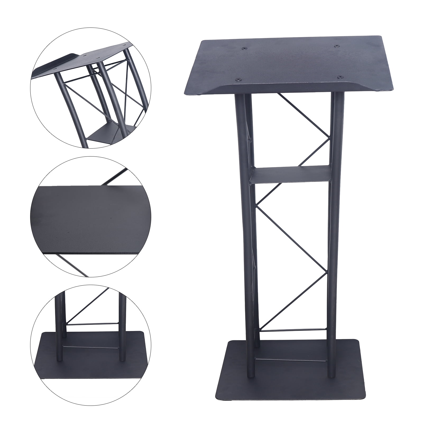Detachable Metal Wood Lectern Church Pulpit Podium w/ Metal Stands ...