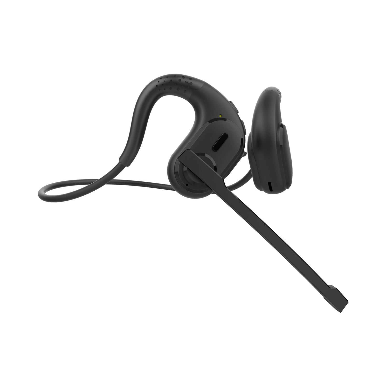 Detachable Microphone Bluetooth Headset with DSP Noise-Canceling for Clear Calls and Music